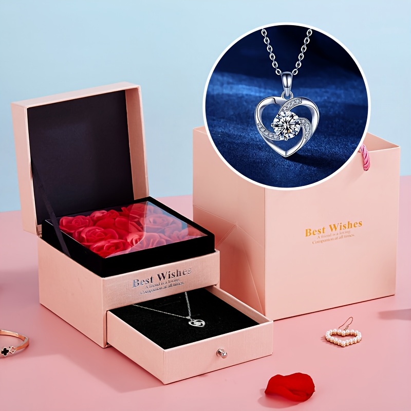 Stylish Double-Layer Drawer Necklace Box